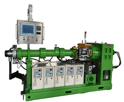 kaufen Kaltzuführungs-Gummi-Extruder-Maschinen-Einzelschnecken-Gummikabel-Extruder online manufacture