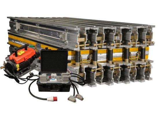 Guter Preis Leichtgewichtige tragbare Gummiförderband-Vulkanierungsmaschine mit 800mm Bandbreite 900mm Splice Länge und 12 PCS Balken Menge Online