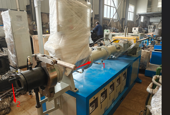 kaufen 55kw Motor XJW-90 Modell Kaltzufuhr Extruder Adoptieren Sie Siemens PLC Schneider Electric online manufacture
