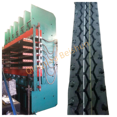 kaufen 5 Schicht elektrische Heizung Kiefer hydraulische Formmaschine für die Reifenlauffläche Herstellung online manufacture