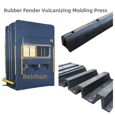 kaufen 800 Tonnen Druck Gummi Vulkanierungsmaschine und Warmpresse-Formmaschine für die Herstellung von Gummi-Fendern online manufacture