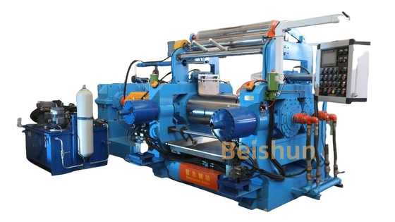 kaufen Hochkapazitäts 24 Zoll Gummi-Mischerei mit elektrischem Tonhöhenanpassung / Hydraulischer Gummi-Baffler / Stock-Blender online manufacture