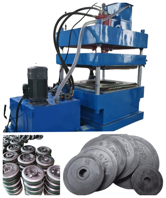 kaufen 4.0MN Klemmkraft Gummi Barbell Plate Heißpresse Vulkanierungsmaschine Gummi Dumbbellmachine online manufacture