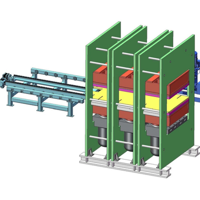 kaufen Ausrüstung für die Herstellung von Gummi-Rutschsicherungsanlagen - 500-Tonnen-Druck-Flachvulkanierungsmaschine - Automatische Kautschuk-Hotpressformmaschine für Rahmenmaschinen online manufacture