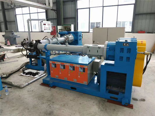 120 mm Gummi-Extruder-Maschine Vertikale Doppelschnecken-Gummi-Extruder-Schlauch-Rohr-Streifen