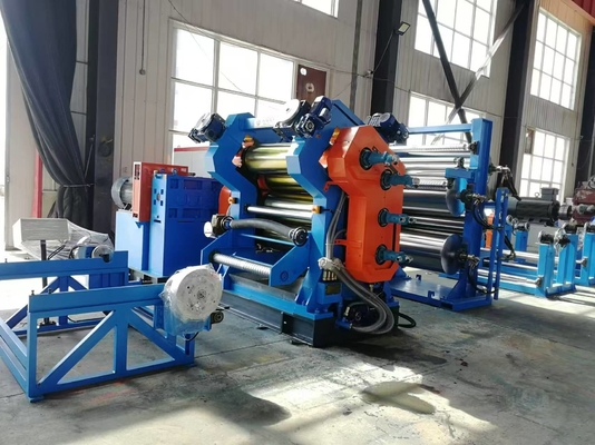 4 Rollen elektrische Gummiblechkalendermaschine 200 mm-400 mm Rollendurchmesser