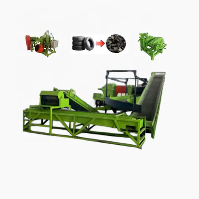 Niedrigpreis-PLC-Steuerung Reifenrecycling-System Leistung 500-2500 kg/h