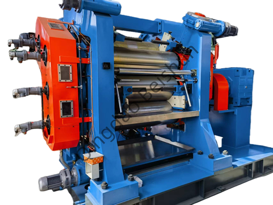 Verstellbare Rollengeschwindigkeit 2 3 4 Rollengummi-Kalender mit 1000 mm Rollenlänge