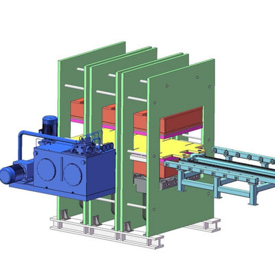 Guter Preis Wärmetauscher Gummi-Dichtungsband Flachvulkanierungsmaschine - doppelte Arbeitsschicht - manuelle Schimmel-Eingang und -Ausgang Hitzepresse Online