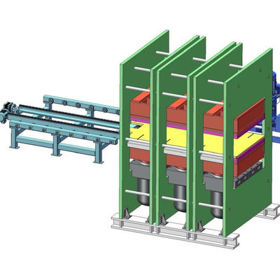 Guter Preis Ausrüstung für die Herstellung von Gummi-Rutschsicherungsanlagen - 500-Tonnen-Druck-Flachvulkanierungsmaschine - Automatische Kautschuk-Hotpressformmaschine für Rahmenmaschinen Online